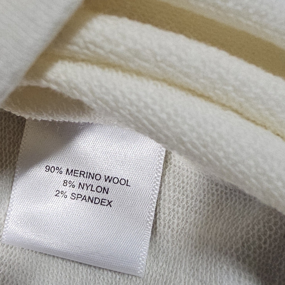 PETER MILLAR GOLF WOOL HOODIE SWEATER -M- IVORY WHITE -CROWN CRAFTED -STRETCH - Picture 15 of 15